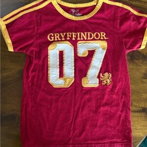 Warner Bros. Gryffindor Kids Tee - Red with Gold Trim